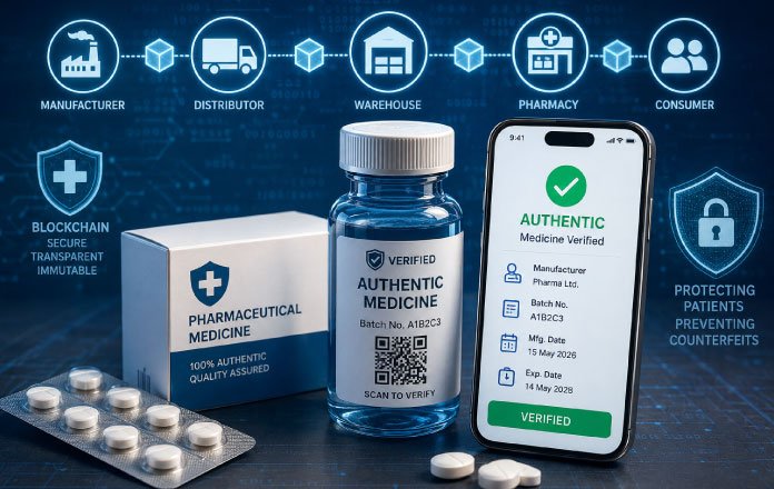 Blockchain for fake medicines